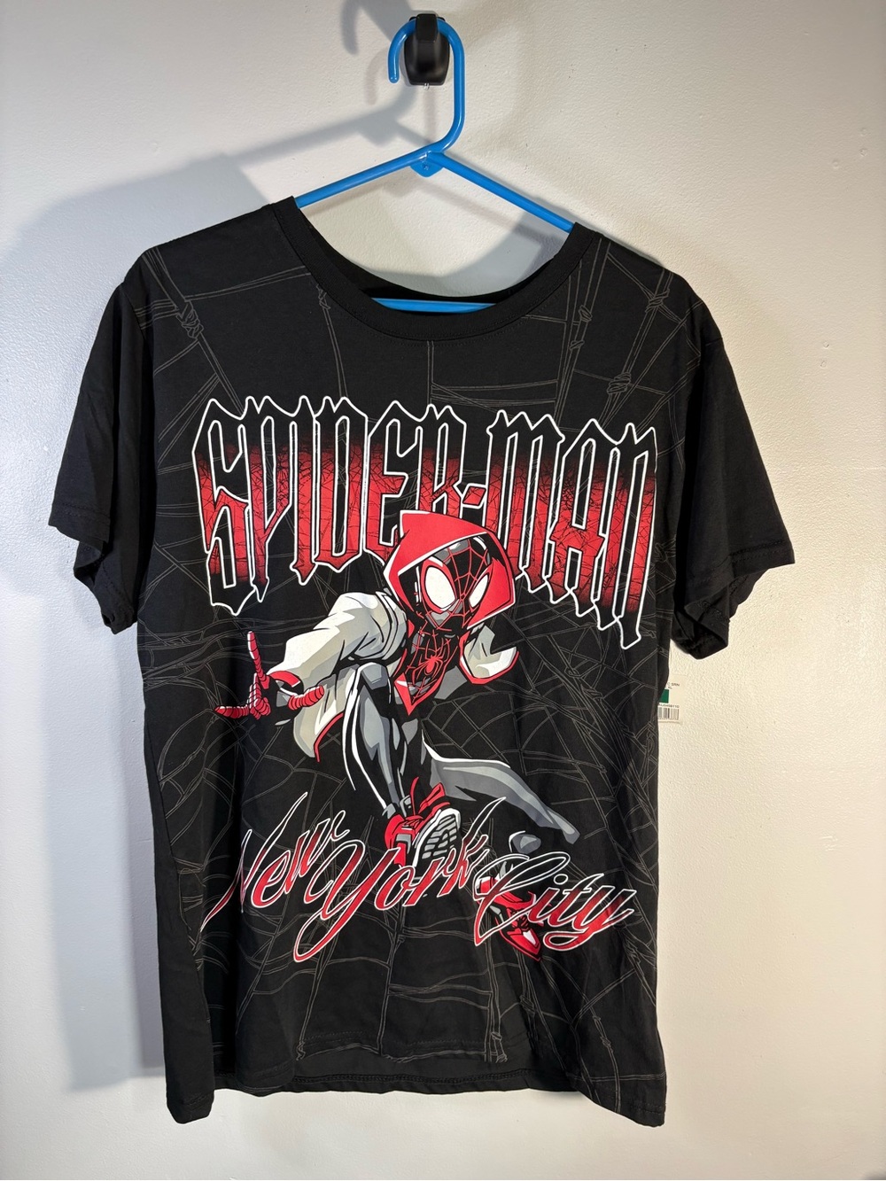 Marvel Spider-Man Miles Morales Graphic Tee - Black & Red